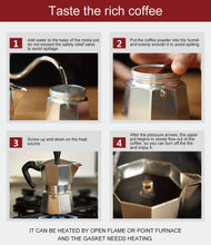 Load image into Gallery viewer, Coffee Maker Aluminum Mocha